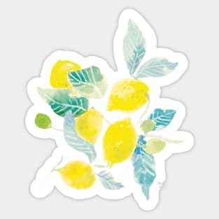 Watercolor Lemons Sticker